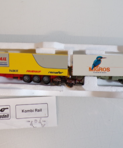 Roco H0 1903 AC Set mit 2 Kombi-Rail Auflieger Auto+Waggon der DB in OVP BH1802