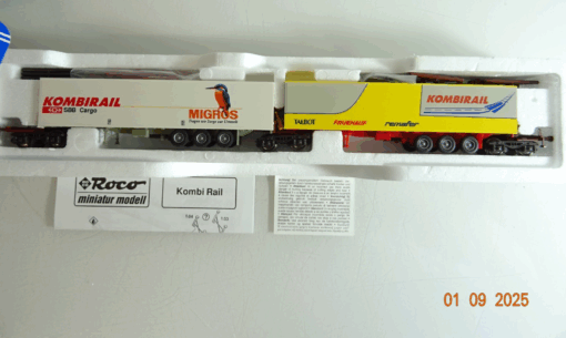 Roco H0 1903 Kombirail Wagen-Set 2 tlg. der SBB in OVP BH69 – Bild 3