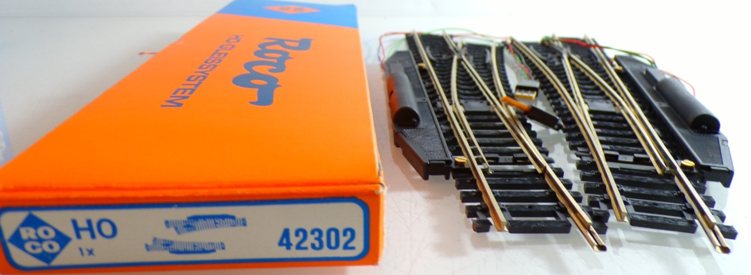 Roco H0 42302 Weichenpaar mit Antrieb siehe Foto in OVP PK2238 – Bild 3