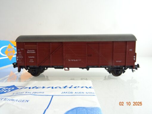 Roco H0 4330 gedeckter Güterwagen Leipzig der DR in OVP BH299 – Bild 3