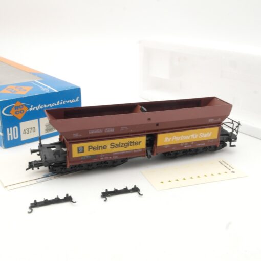 Roco H0 4370 Selbstentladewagen Peine Salzgitter der DB in OVP RR682