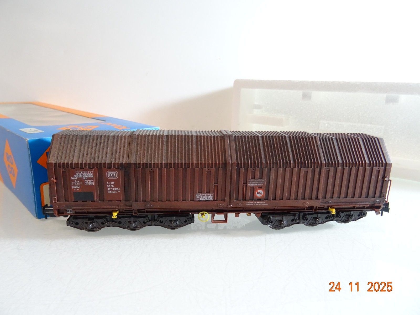 Roco H0 4394A Teleskophaubenwagen der DB in OVP RR4787 – Bild 3