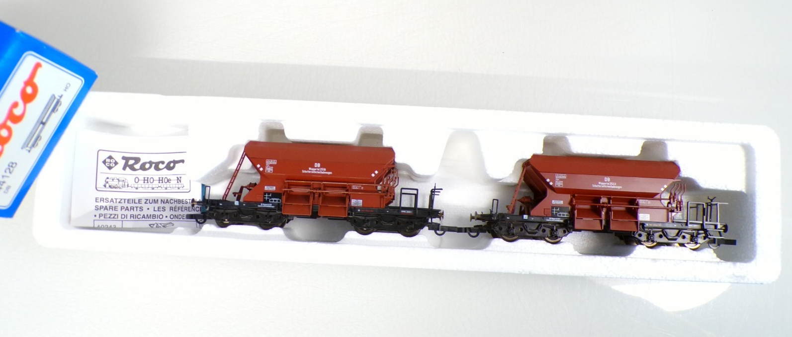 Roco H0 44128 AC Schotterwagen-Set 2 tlg. der DB für Märklin in OVP BH1314