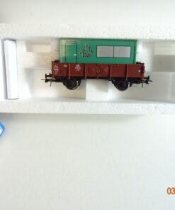 Roco H0 46034A Mittelbordwagen mit Wohncontainer Bauer Trier in OVP PR4486