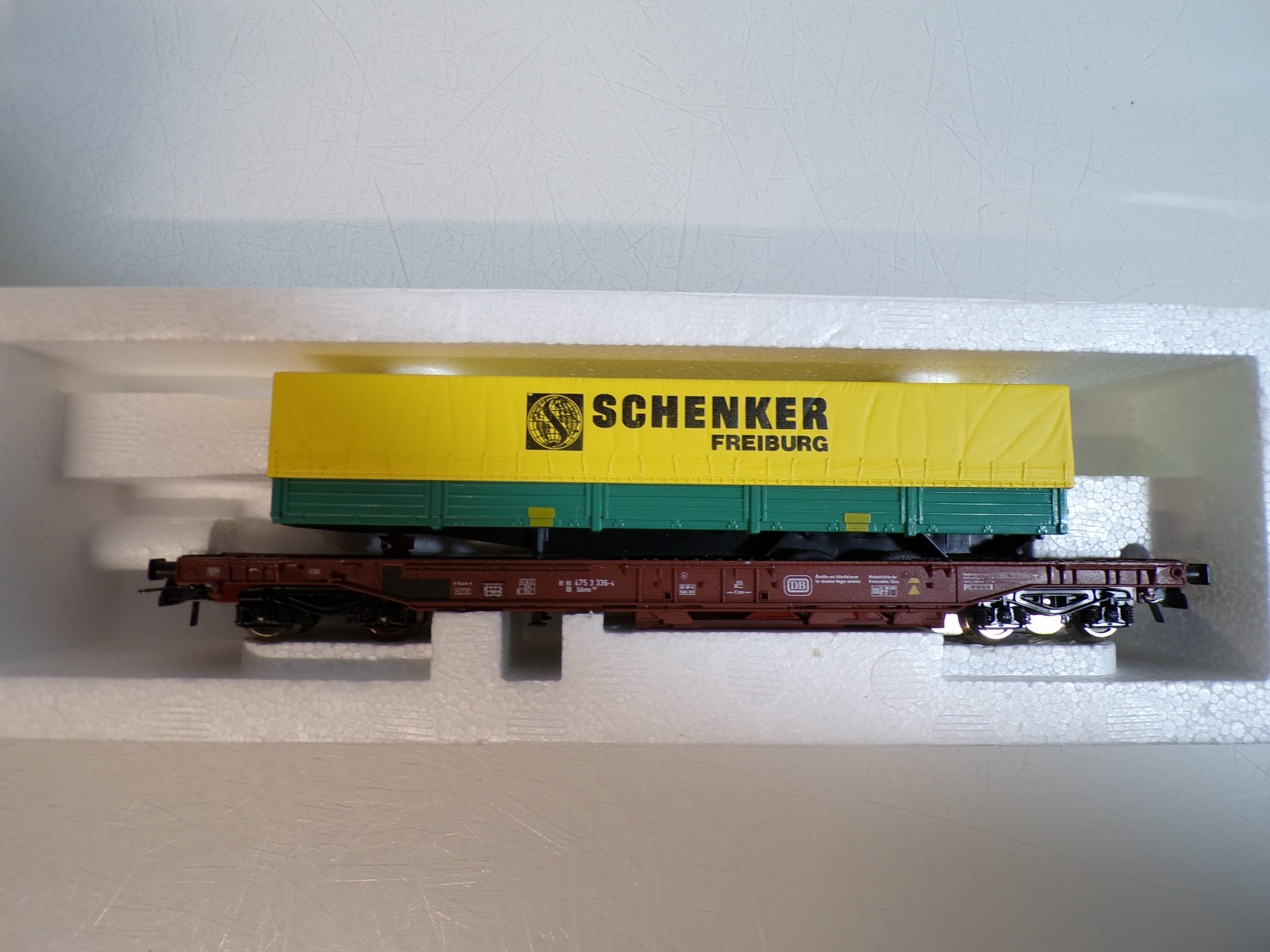 Roco H0 46351 AC Taschenwagen mit Auflieger Schenker der DB in OVP BH1848 – Bild 3