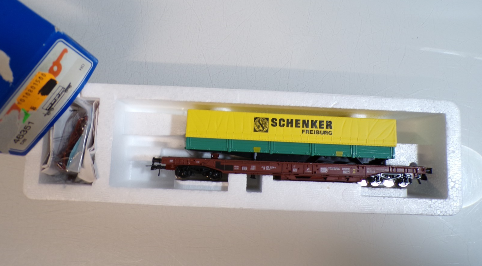 Roco H0 46351 AC Taschenwagen mit Auflieger Schenker der DB in OVP BH1848