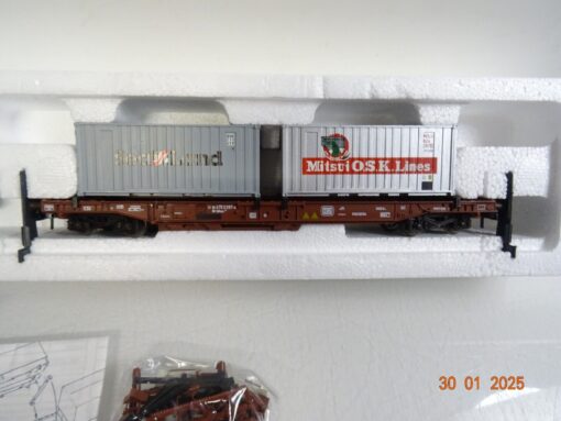 Roco H0 46378 Flachwagen mit Container der DB in OVP PR5618 – Bild 3