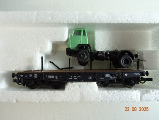 Roco H0 46380 Schwerlastwagen mit Sattelzug LKW der DB in OVP PR9787 – Bild 3