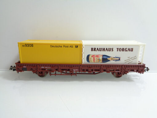 Roco H0 47188 Rungenwagen mit Containerladung der DB in OVP JD6095 – Bild 3