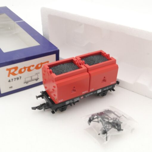 Roco H0 47797 Kübelwagen mit Ladung der DB in OVP RR1353 – Bild 3