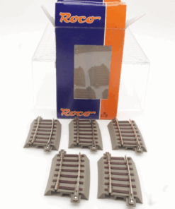 Roco H0 61130 5 x gebogenes Gleis R3 7,5 in OVP QR4499