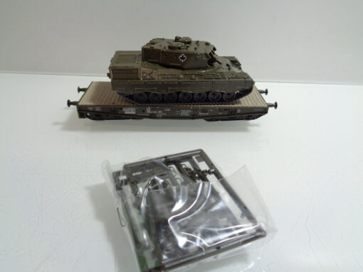 Roco H0 67762 AC Schwerlastwagen mit Panzer der DB Wechselstrom in OVP AR5397 – Bild 3