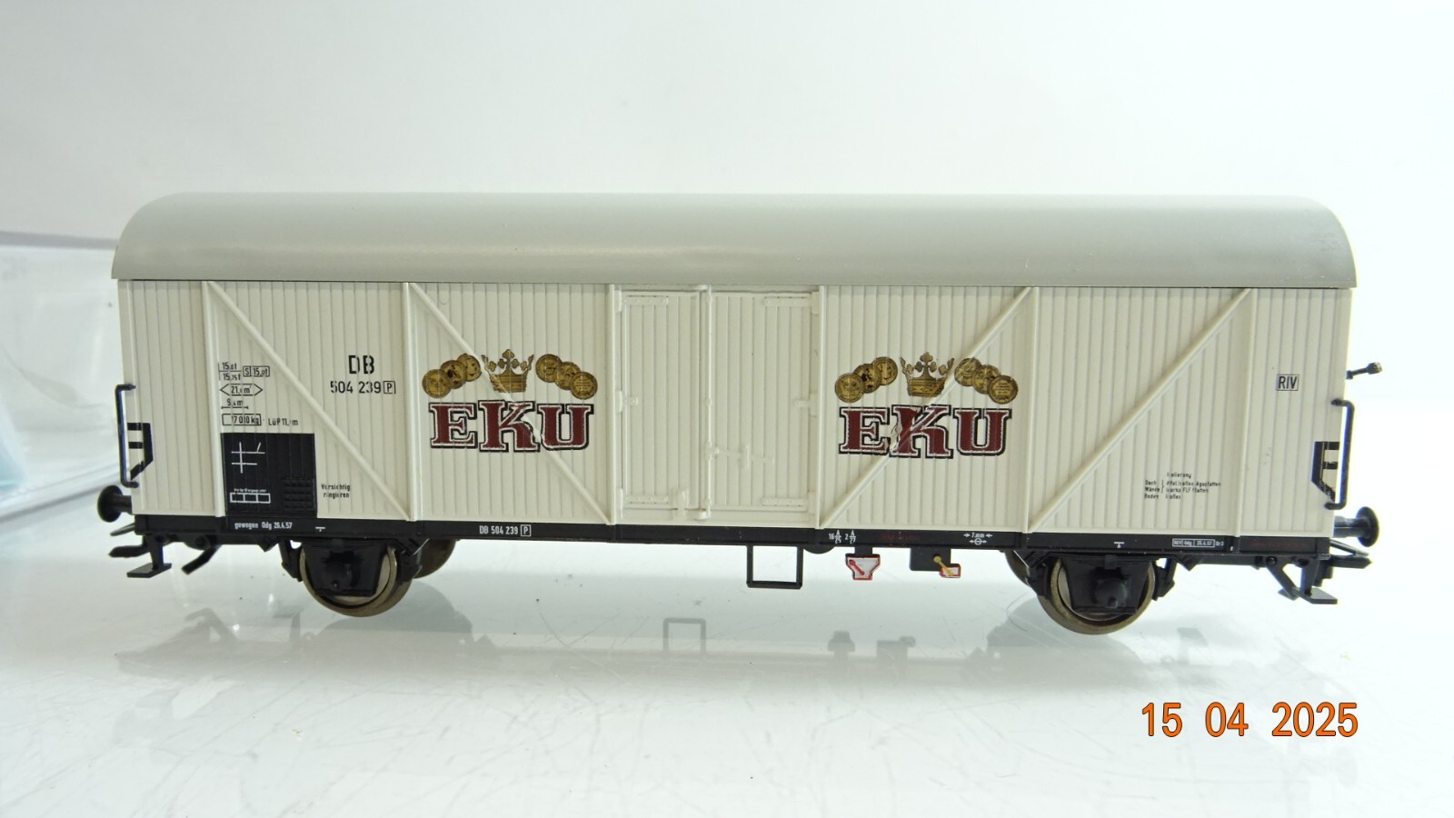 Roco H0 67881 gedeckter Güterwagen EKU der DB in OVP PR7126 – Bild 3