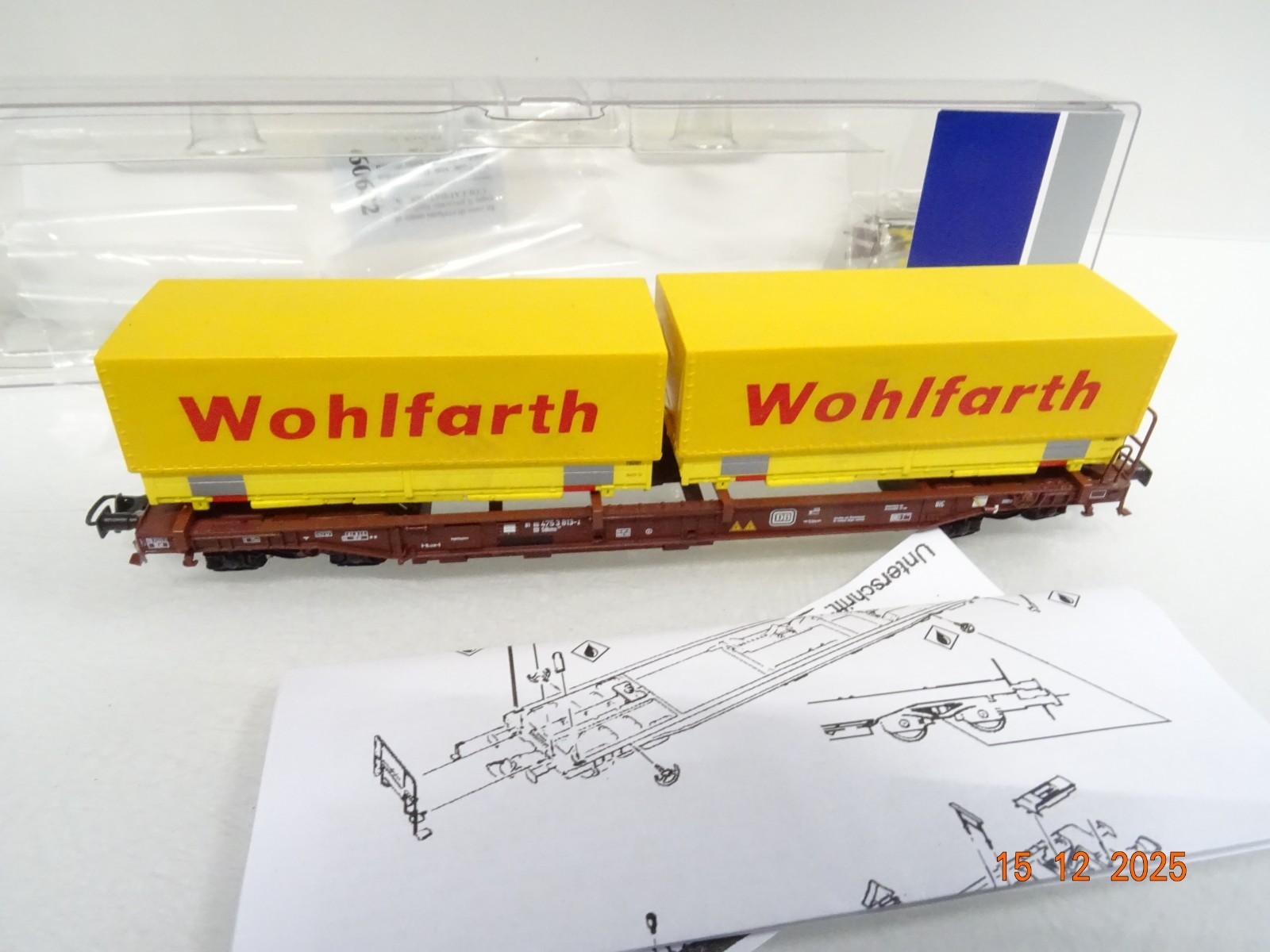 Roco H0 76370 AC Taschenwagen Wolfrath der DB in OVP RR5657 – Bild 3