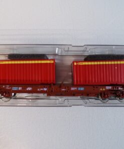 Roco H0 76753 AC Tragwagen mit 2 Container der SJ in OVP für Märklin BH1805
