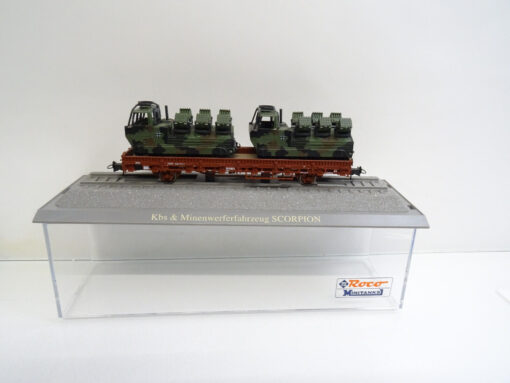 Roco H0 884 Minitank Rungenwagen mit 2 Scorpion Minenwerfer in OVP C2114 – Bild 3
