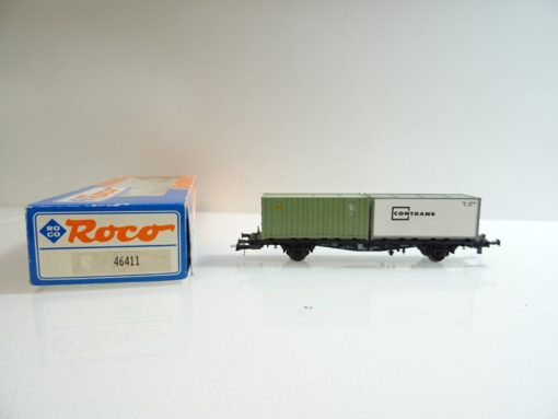 Roco H0 Containertragewagen mit Aufladung Contrans Convoy  in EVP TF389
