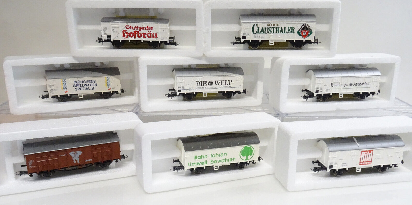 Roco H0 Güterwagen 8 Stück Top in OVP LE2068