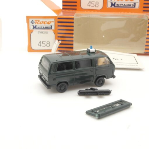Roco Minitanks 1:87 458 VW  T2 Bus SYNCRO Militär in OVP QR9700 – Bild 3
