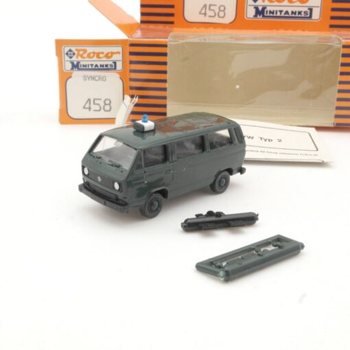 Roco Minitanks 1:87 458 VW  T2 Bus SYNCRO Militär in OVP QR9700