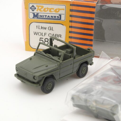 Roco Minitanks 1:87 587 BW 1 Lkw GL Wolf Cabrio in OVP QR5411 – Bild 3