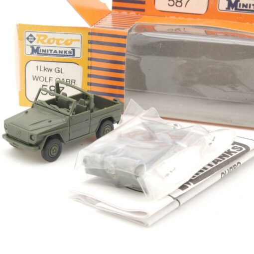 Roco Minitanks 1:87 587 BW 1 Lkw GL Wolf Cabrio in OVP QR5411