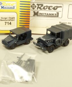 Roco Minitanks 1:87 H0 714 Munga + Dodge Bereitschaftspolizei in OVP EX7758