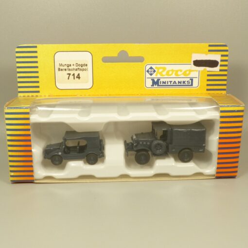 Roco Minitanks 1:87 H0 714 Munga + Dodge Bereitschaftspolizei in OVP EX7758 – Bild 4