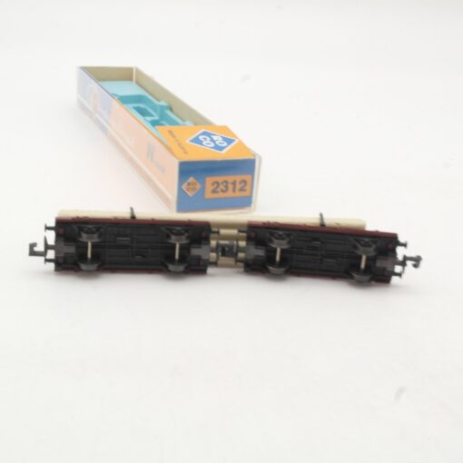 Roco N 2312 Drehschemelwagen Doppeleinheit mit Rundhölzern in OVP RR518 – Bild 4