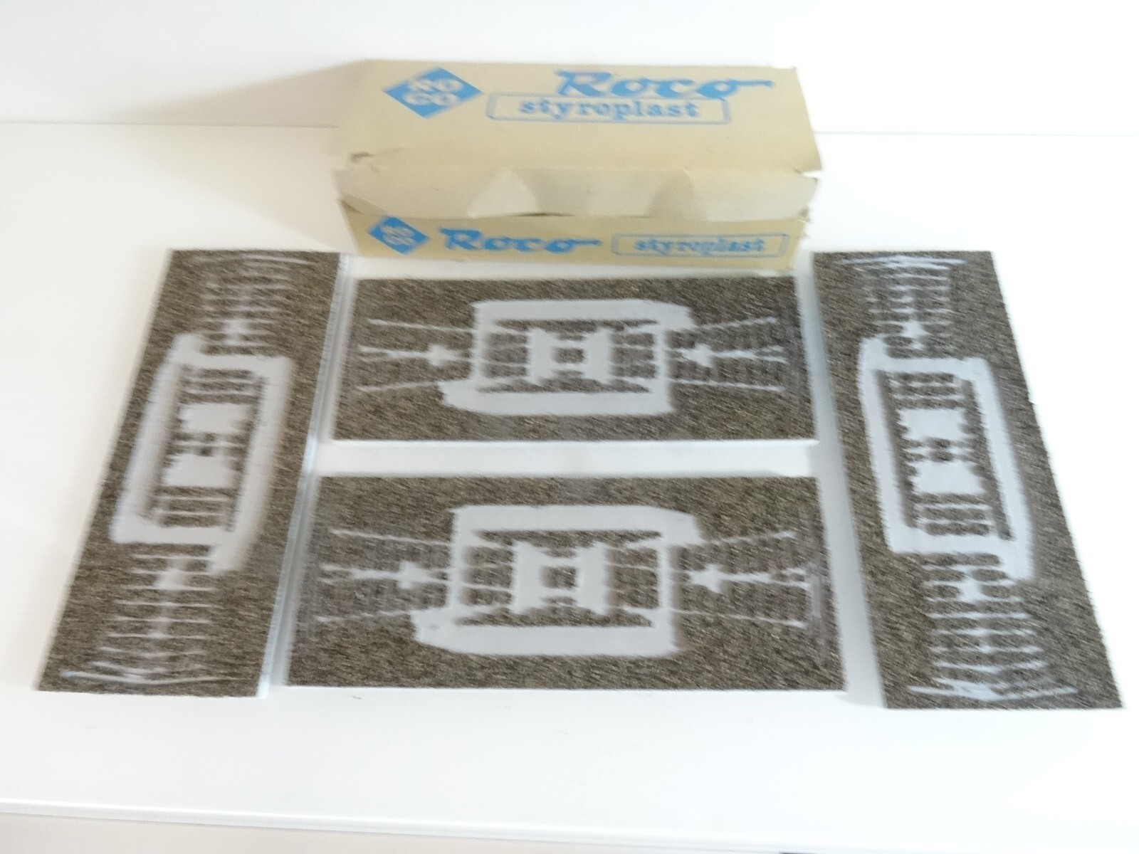 Roco Styroplast H0 04544 S Gleisbettung gerade 4 Stück, siehe Foto in OVP QR6310