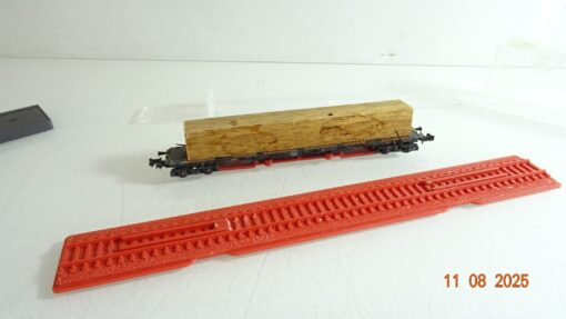 Röwa N Flachwagen mit Ladung Holz in OVP RR2637 – Bild 3