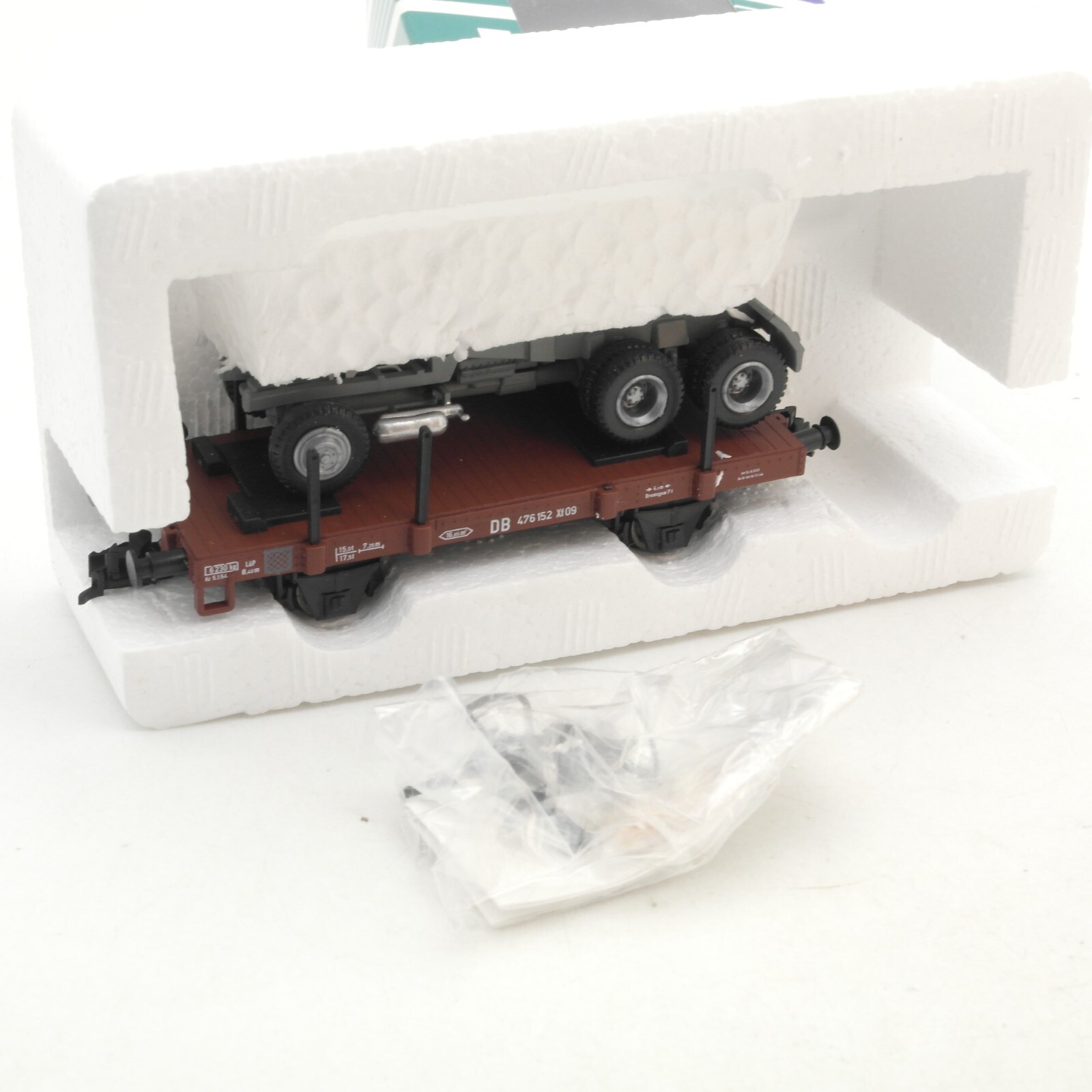 Sachsenmodelle H0 76331 Flachwagen mit Ladung Xf 09, ex US Army in OVP RG9676 – Bild 5