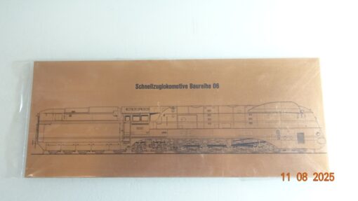 Schild Schnellzuglokomotive Baureihe 06 ca. 35 x 14 cm RR2661 o.