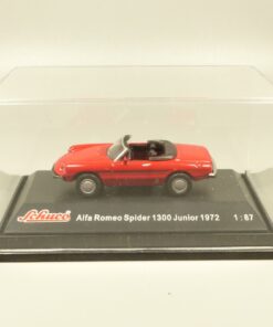 Schuco 1:87 21968 Schuco Alfa Romeo Spider 1300 Junior 1972 rot in PC-Box EX5980