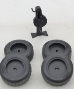 Schuco 4 Ersatzräder (4cm) und ein Wagenheber in Tüte siehe Bilder o. EX6594