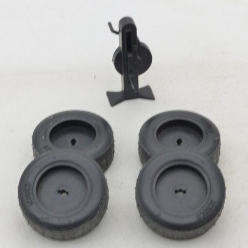 Schuco 4 Ersatzräder (4cm) und ein Wagenheber in Tüte siehe Bilder o. EX6594