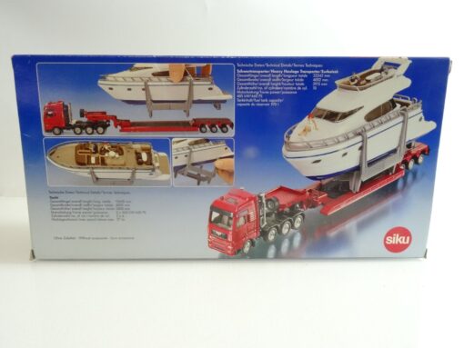 Siku Super 1:87 1849 MAN Schwertransport mit Yacht Metall in OVP QR4455 – Bild 4
