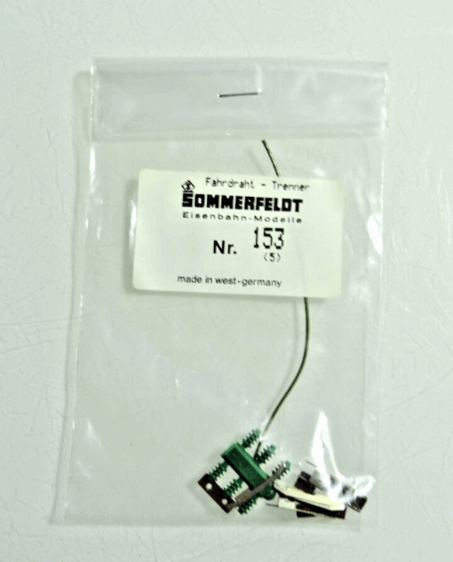 Sommerfeldt H0 153 Fahrdraht Trenner in OVP CK142