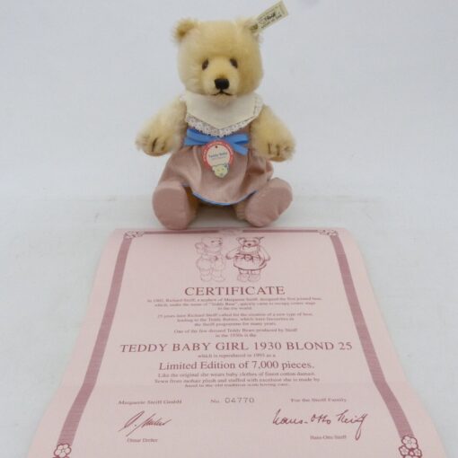 Steiff 407512 Teddy Baby Maid 1930 blond 25 Replica in OVP EX4756