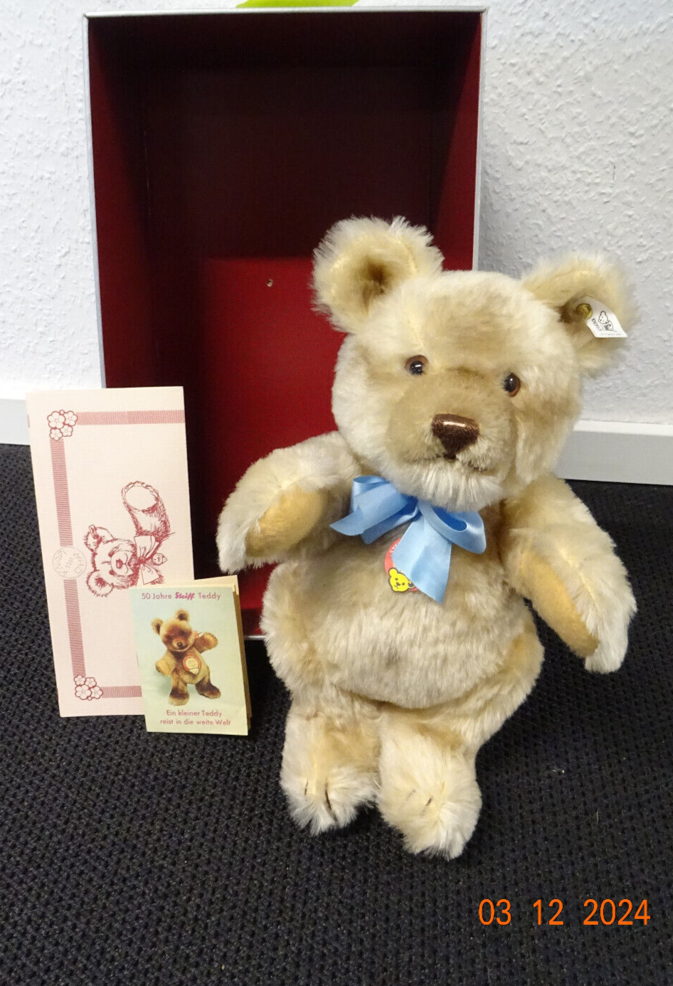 Steiff 408526 Teddybär Jackie 1953 limitiert Replica 1988 in OVP LE7695