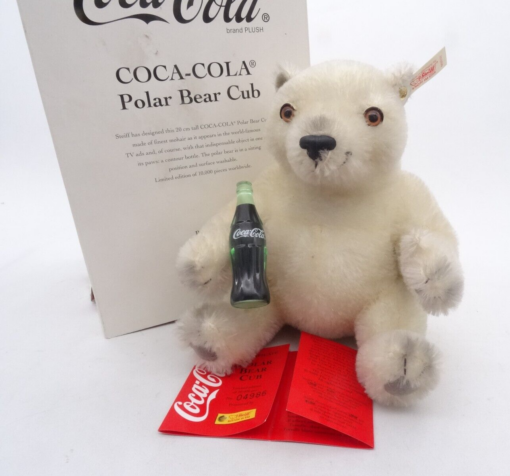 Steiff 666032 Coca-Cola Polar Bear Cub limitier in OVP OR8125 – Bild 3
