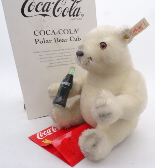 Steiff 666032 Coca-Cola Polar Bear Cub limitier in OVP OR8125 – Bild 4