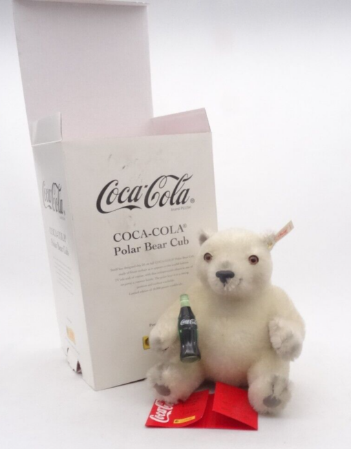 Steiff 666032 Coca-Cola Polar Bear Cub limitier in OVP OR8125