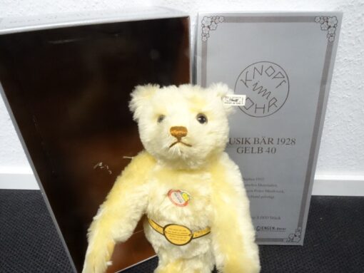 Steiff Puppe 407482 Teddybär Musical Bear 1928 limitiert Replica in OVP OR8122 – Bild 3