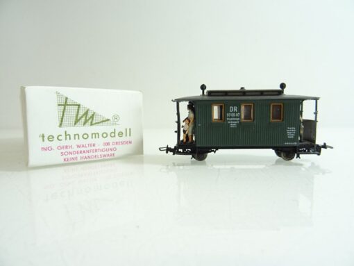 Technomodell H0e 2206 Personenwagen mit Oberlicht der DR in OVP PR162