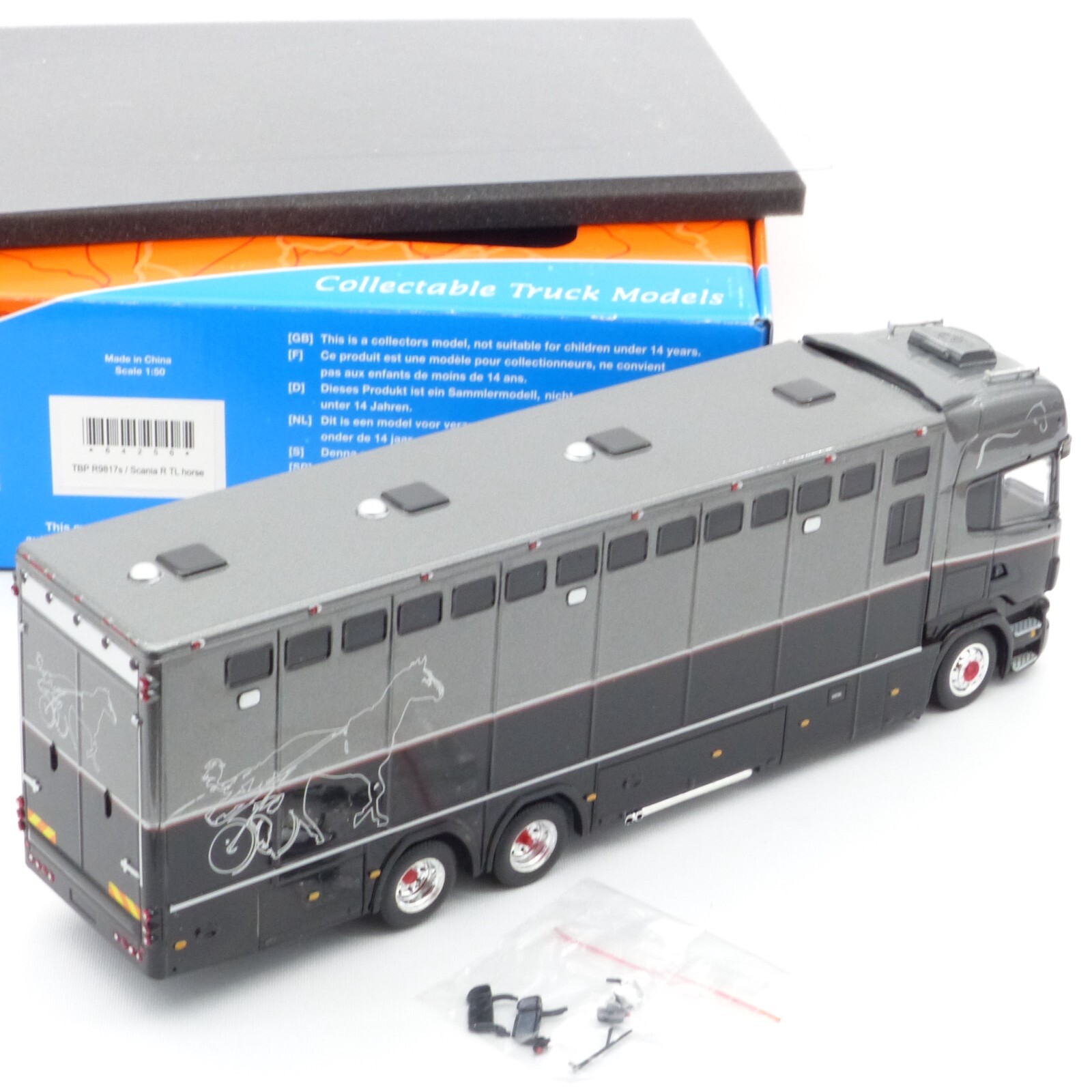 Tekno / Herpa 1:50 Nr.: R9817s Scania R TL Sattelzug Horse, in OVP EX471 – Bild 4