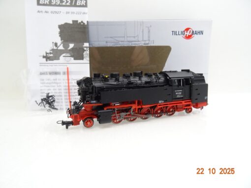 Tillig H0m 02927 Dampflok BR 99 222 der HSB in OVP JL3768
