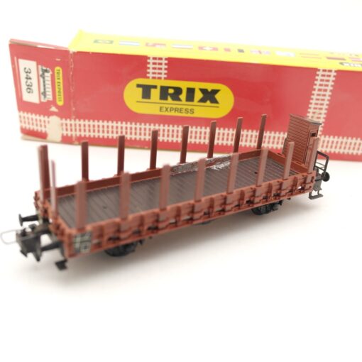 Trix Express H0 3436 Rungenwagen mit Bremserhaus, siehe Foto in OVP RR1530 – Bild 3