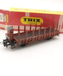 Trix Express H0 3436 Rungenwagen mit Bremserhaus, siehe Foto in OVP RR1530