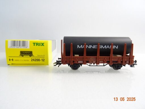 Trix H0 24200-12 AC Rungenwagen Ladegut Röhre Mannesmann der DB in OVP PR7580
